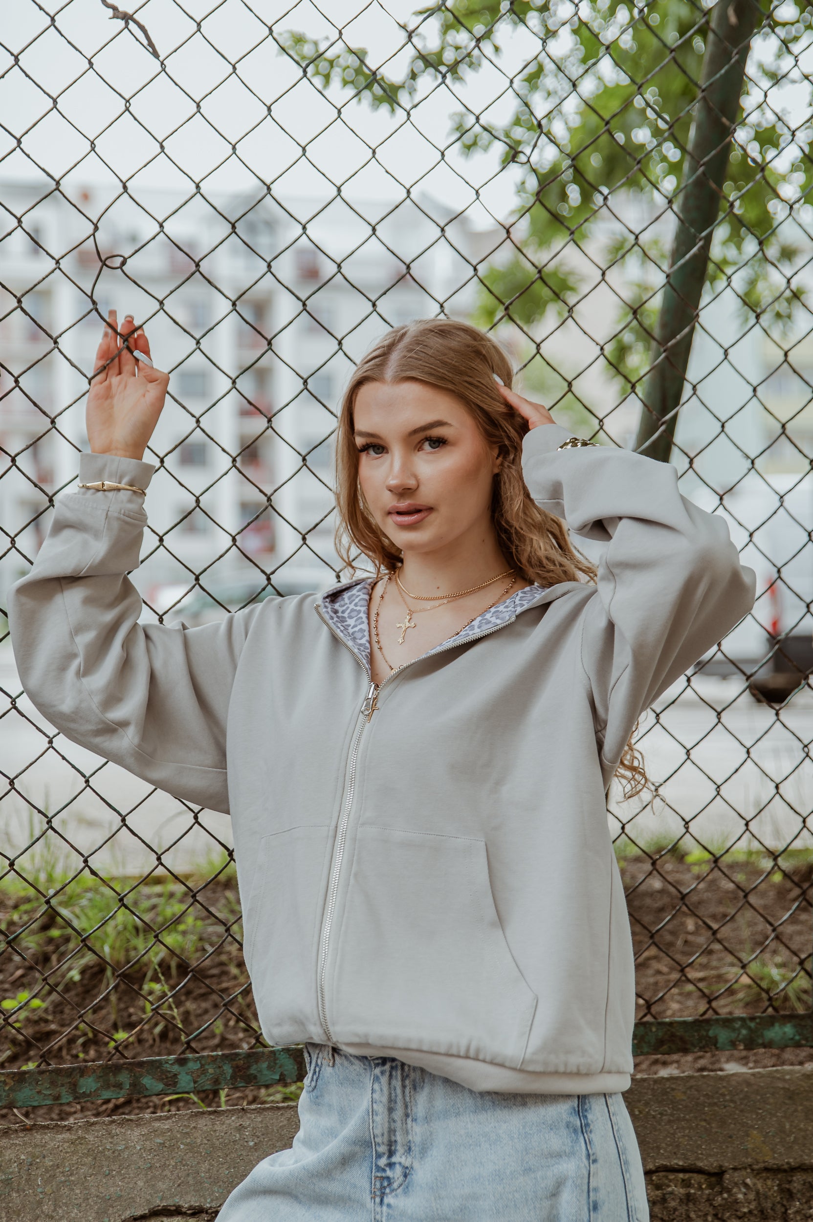 LEO REVERSIBLE ZIP HOODIE